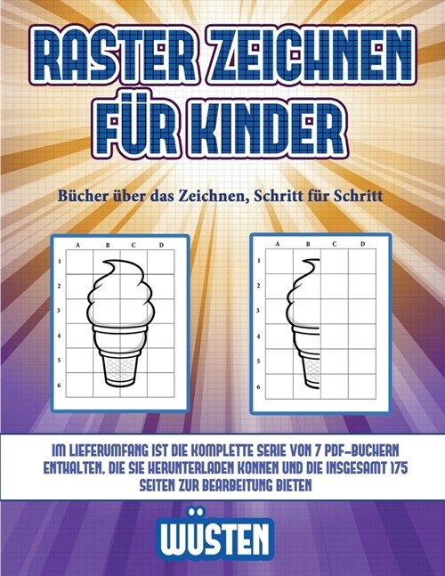 B?her ?er das Zeichnen, Schritt f? Schritt (Raster zeichnen f? Kinder - W?ten): Dieses Buch bringt Kindern bei, wie man Comic-Tiere mit Hilfe von (Paperback)