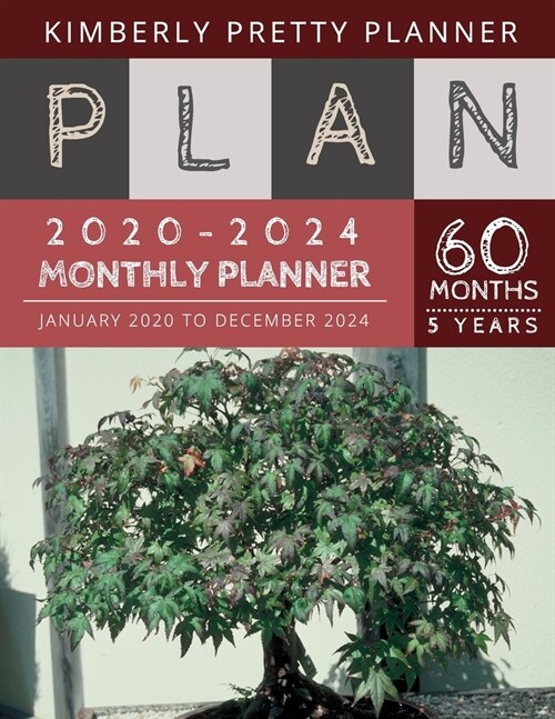 5 year monthly planner 2020-2024: monthly planner 5 year: password keeper and Journal, 60 Months Calendar (5 Year Monthly Plan Year 2020, 2021, 2022, (Paperback)