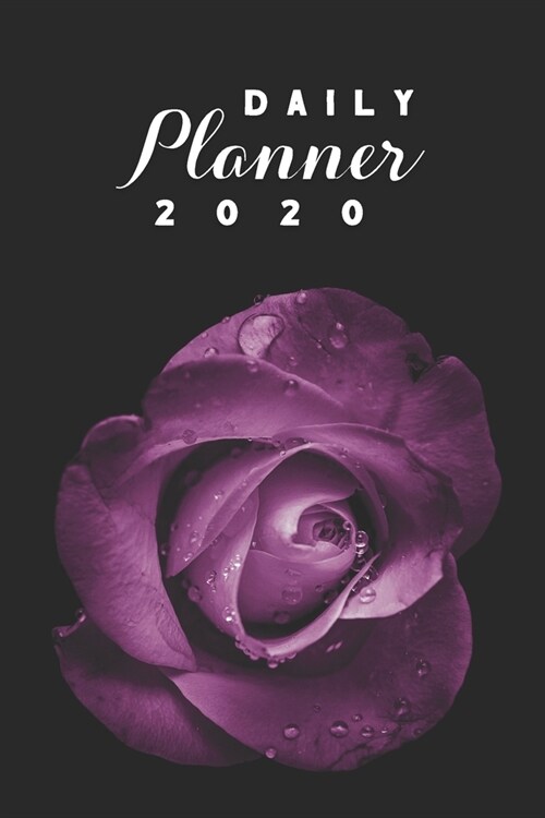 Daily Planner 2020: Purple Flowers Gardening 52 Weeks 365 Day Daily Planner for Year 2020 6x9 Everyday Organizer Monday to Sunday Flower G (Paperback)