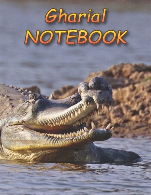 Gharial NOTEBOOK: Notebooks and Journals 110 pages (8.5x11) (Paperback)