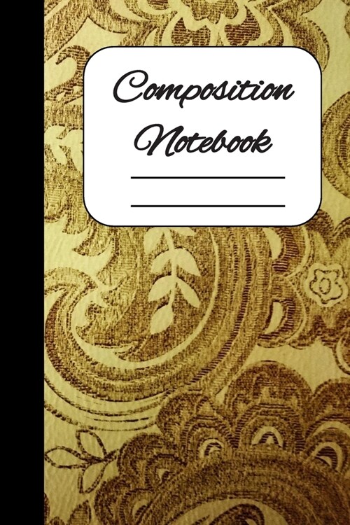 Composition Notebook: Rose color designed college ruled notebook, journal, diary. (Paperback)