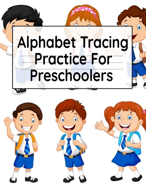 Alphabet Tracing Practice For Preschoolers: Double Lined Dashed Line - Writing Guide For Pre-K Students - Alphabet Work Book With Lines For Studying P (Paperback)