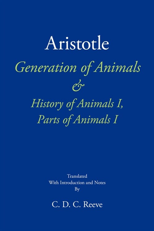 Generation of Animals & History of Animals & Parts of Animals (Paperback, Combined)