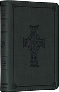 Large Print Compact Bible-ESV-Celtic Cross (Imitation Leather)