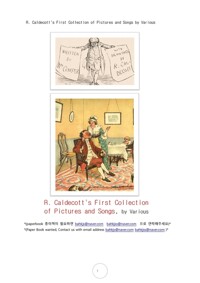 칼델코트의 처음 화보 그림 및 노래책 (R. Caldecott's First Collection of Pictures and Songs by Various) 커버