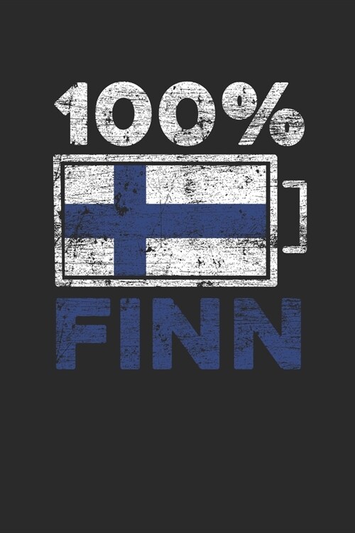 One Hundred Percent Finn: Graph Paper Notebook (6 x 9 - 120 pages) Finland Themed Notebook for Gift / Daily Activity Journals / Diary (Paperback)