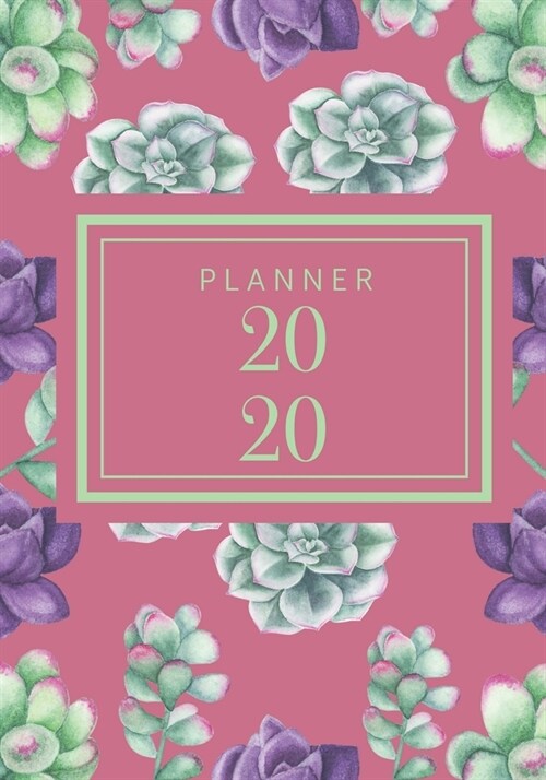 Planner 2020: Purple Succulent 7 x 10 Daily/Weekly Planner with Habit Tracker, To-Do List, Weekly Goals, Daily Routines, Inspirati (Paperback)