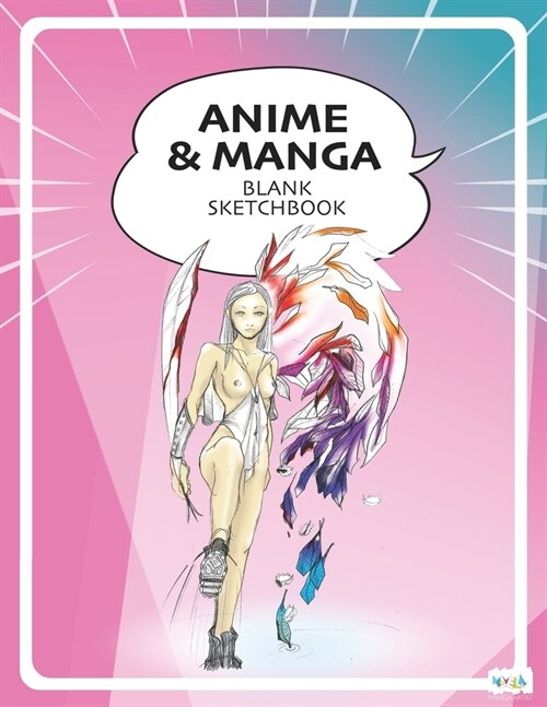 Anime & Manga Blank Sketchbook: Draw Your Own Anime Manga Comics (Paperback)