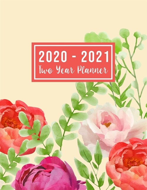 2020-2021 Two Year Planner: 2020-2021 monthly planner full size - 24-Month Planner & Calendar Size: 8.5 x 11 ( Jan 2020 - Dec 2021). Two Year Pe (Paperback)