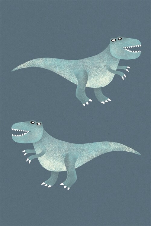 Notes: A Blank Lined Journal with Cute Tyrannosaurus Rex Cover Art (Paperback)