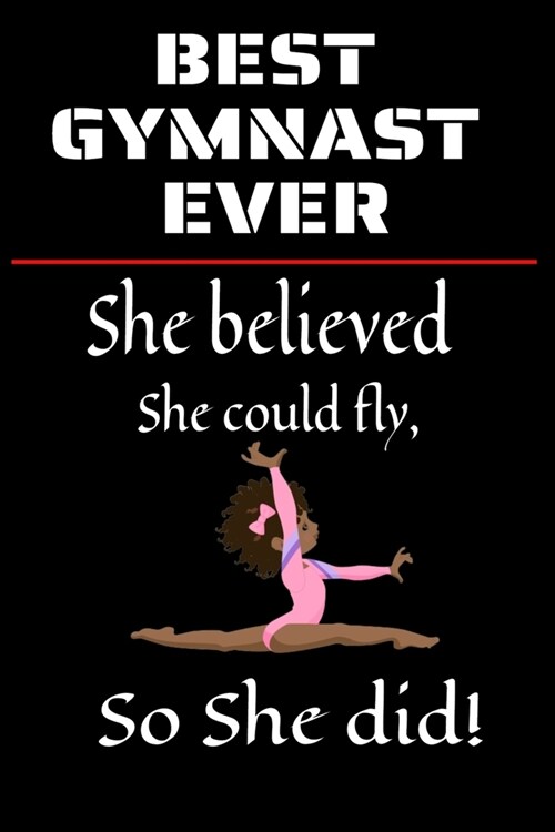 Best Gymnast Ever: Notebook Team Player Appreciation Gift Blank Lined Journal. Black & can be used as a Team Notebooks or Address Book.No (Paperback)