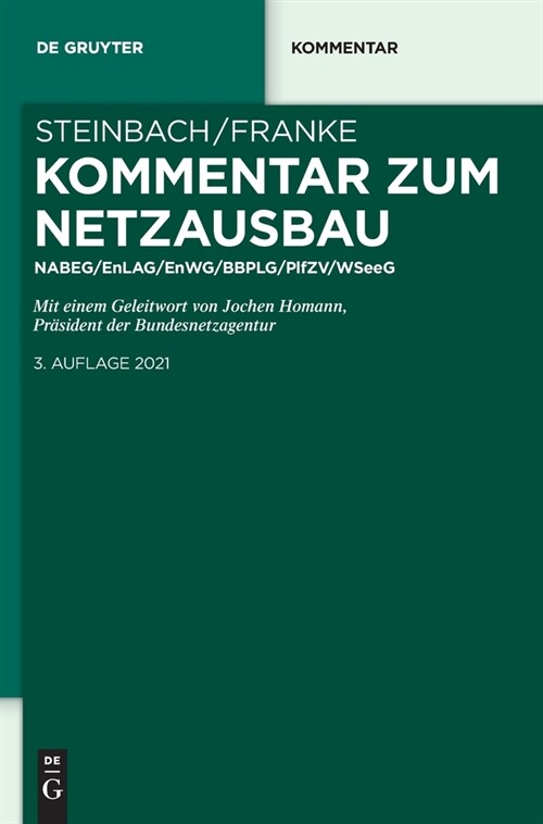 Kommentar Zum Netzausbau: Nabeg/Enlag/Enwg/Bbplg/Pflzv/Windseeg (Hardcover, 3)