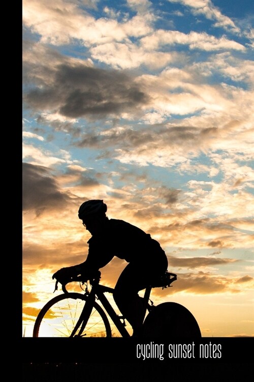 cycling sunset notes: small lined Cycling Notebook / Travel Journal to write in (6 x 9) 120 pages (Paperback)