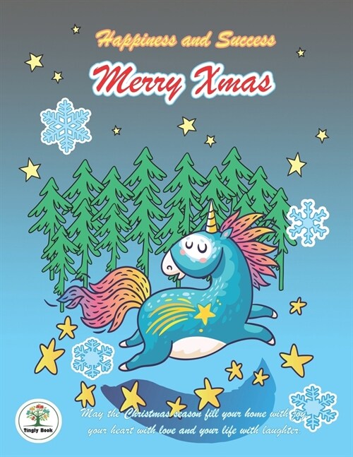 Happiness and Success Merry Xmas: Bullet Planner 2020 and Notebook Chrismas Theme, A Unicorn cover design (Paperback)