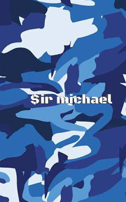 Blue Camouflage Sir Michael creative journal: Blue Camouflage Sir Michael creative journal (Paperback)