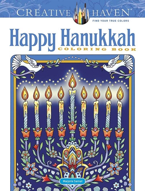 Creative Haven Happy Hanukkah Coloring Book (Paperback)