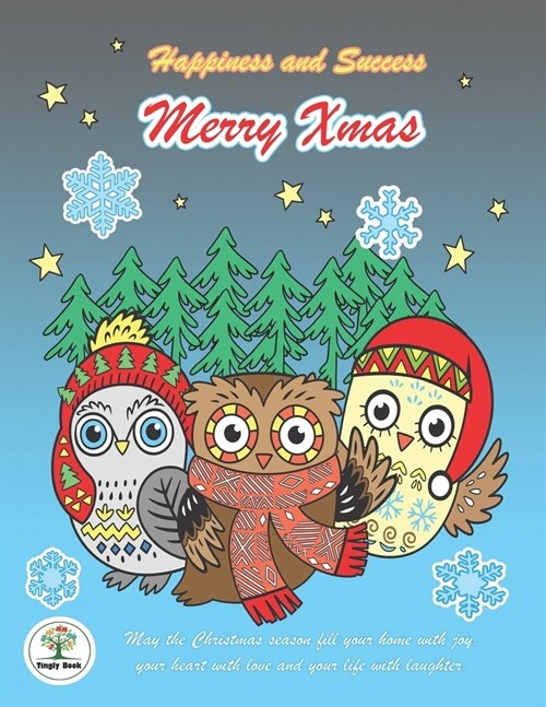 Happiness and Success Merry Xmas: Bullet Planner 2020 and Notebook Chrismas Theme, The Little Owl cover design (Paperback)