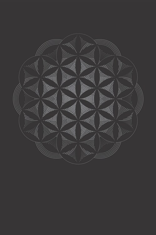 sacred geometry flower of life line art: 6 x 9 dotted grid blank 120 pages, bullet journal, notebook or diary (Paperback)