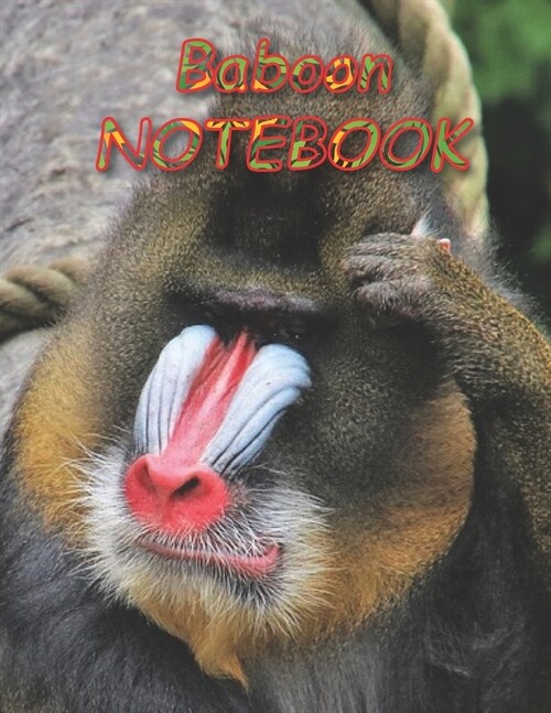 Baboon NOTEBOOK: notebooks and journals 110 pages (8.5x11) (Paperback)