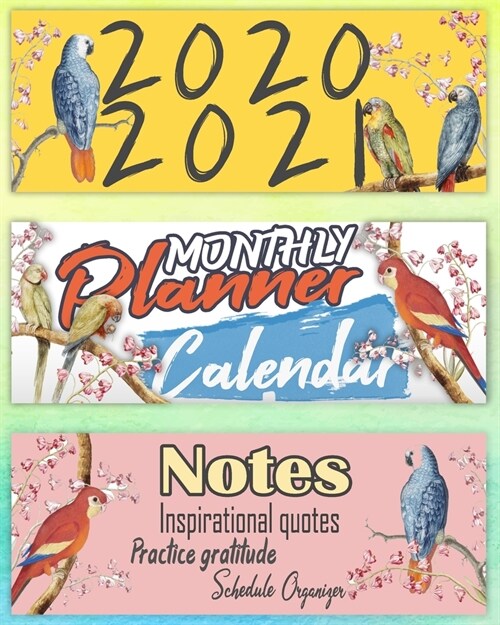 2020-2021 Monthly Planner: Blue Sky 8x10inch 2 Years Monthly Planner Calendar Schedule Organizer From January 1,2020 to December 31,2021 (24 Mont (Paperback)