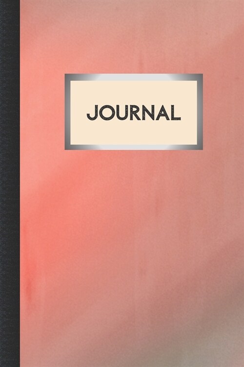 Journal: Pink Sky Design Cover - 100 Journal Pages with Area for Date (Paperback)