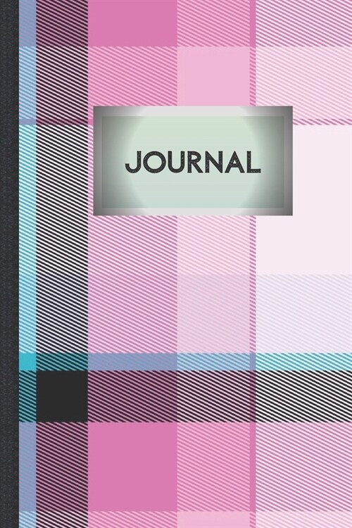 Journal: Pink Tartan Design Cover - 100 Journal Pages with Area for Date (Paperback)