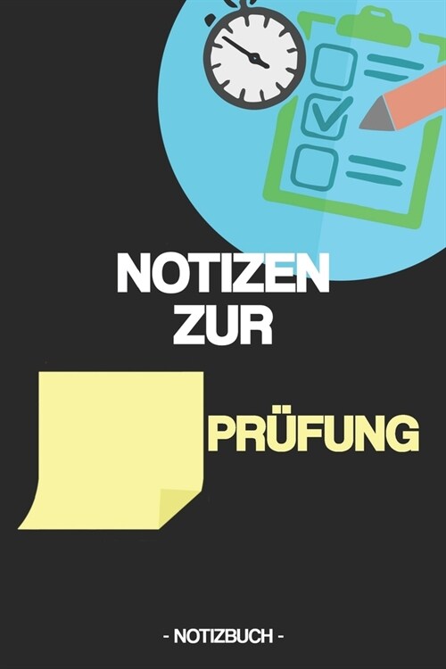 Notizen Zur _____ Pr?ung: Notizbuch - Schule - Studium - Pr?ungsfach - Klausur - Geschenk - kariert - ca. DIN A5 (Paperback)