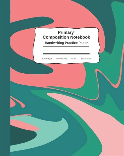 Primary Composition Notebook Handwriting Practice Paper: Orange Green Camouflage Camo Journal - Improves Handwriting Kids - Visual Handwriting With Vi (Paperback)