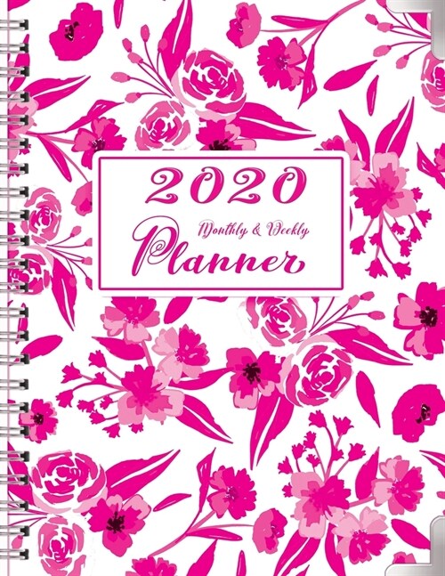 2020 Monthly and Weekly Planner: One Year Calendar Planner from JAN to DEC 2020, Monthly and Weekly Spreads, Birthday, Password, Goals, To Do List, No (Paperback)