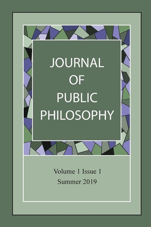 Journal of Public Philosophy (Paperback, Issue)