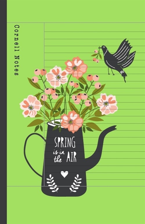 Cornell Notes: Notes Taking System for High School Adult Student with College Ruled Lines Composition with Spring Poster with Flower (Paperback)