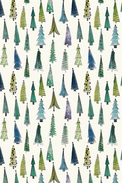 Christmas Trees Journal: 150 Page Lined Notebook/Diary (Paperback)