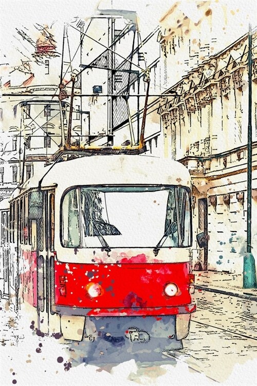 Notebook: for tram lovers (Prague Tram) (Paperback)