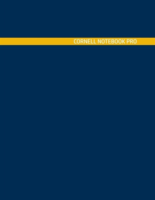 Cornell Notebook Pro: Large Note Taking System For School And University. College Ruled Pretty Light Notes. Dusk Golden Blue Cover - Trendy (Paperback)