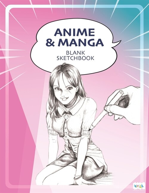 Anime & Manga Blank Sketchbook: Draw Your Own Anime Manga Comics (Paperback)