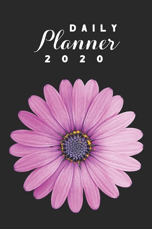 Daily Planner 2020: Purple Daisy Gerbera Flower 52 Weeks 365 Day Daily Planner for Year 2020 6x9 Everyday Organizer Monday to Sunday Life (Paperback)