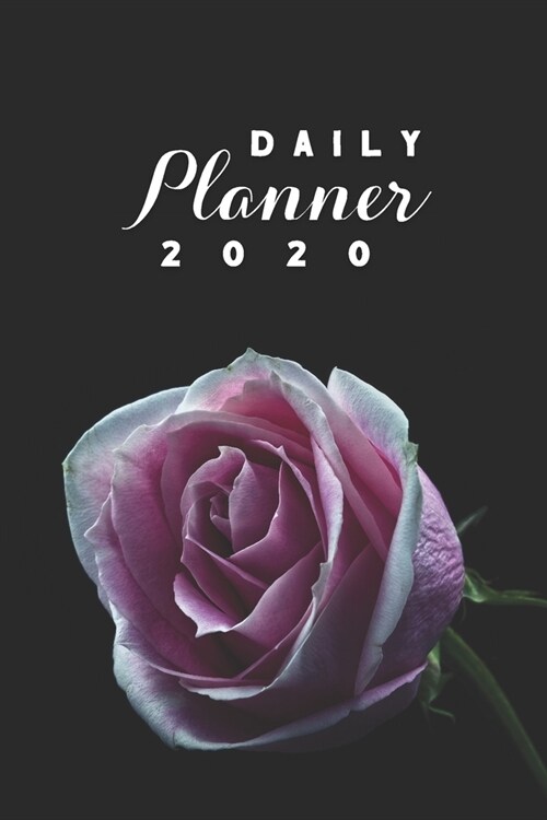 Daily Planner 2020: Purple Rose Flowers Gardening 52 Weeks 365 Day Daily Planner for Year 2020 6x9 Everyday Organizer Monday to Sunday Flo (Paperback)