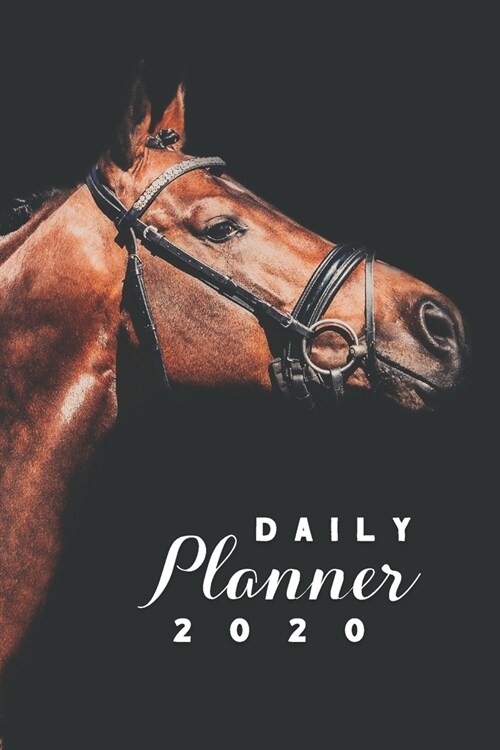 Daily Planner 2020: Tawny Brown Horse Enthusiast Equestrian Horse Lover 52 Weeks 365 Day Daily Planner for Year 2020 6x9 Everyday Organize (Paperback)