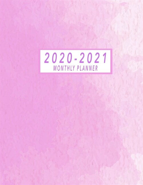2020-2021 Monthly Planner: 2 Year Jan 2020 - Dec 2021 Daily Weekly And Monthly Planner With Holidays, 24-Month Calendar 2 Year Monthly Planner Ca (Paperback)