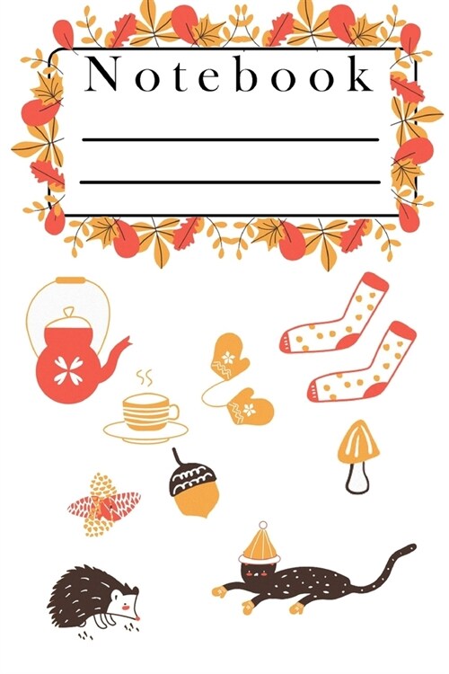 Notebook: Cuddle Season - Cute designed Fall Composition Notebook - 120 sheets dot graphed grid - The perfect gift for your mom, (Paperback)