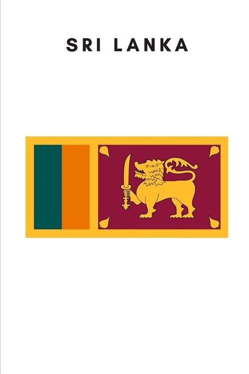 Sri Lanka: Country Flag A5 Notebook to write in with 120 pages (Paperback)