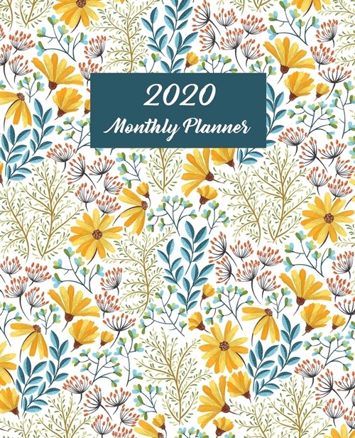 2020 Monthly Planner: Spring Floral Wall Calendar (Paperback)