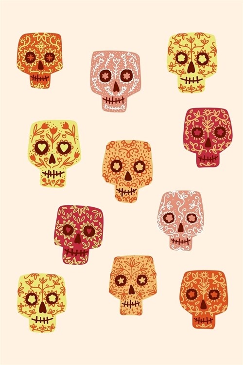 Notes: A Blank Guitar Tab Music Notebook with Cute Sugar Skull Cover Art (Paperback)