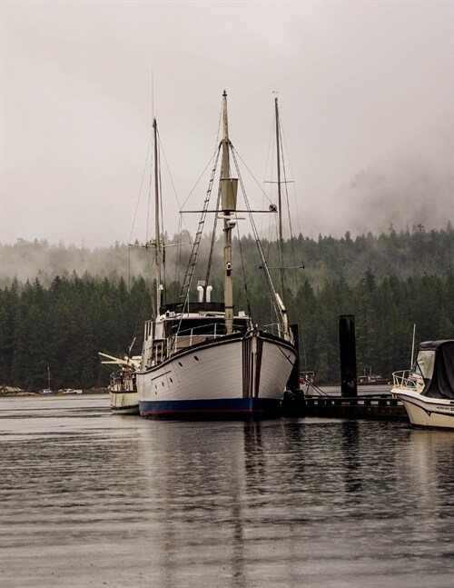 Notebook: ship fishing trawler prawn fish ships marina port harbor (Paperback)