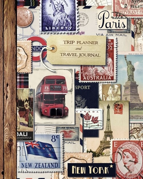 Trip Planner and Travel Journal: Vacation Planner and Diary for 4 Holidays in a large softback notebook (from our Vintage range) (Paperback)