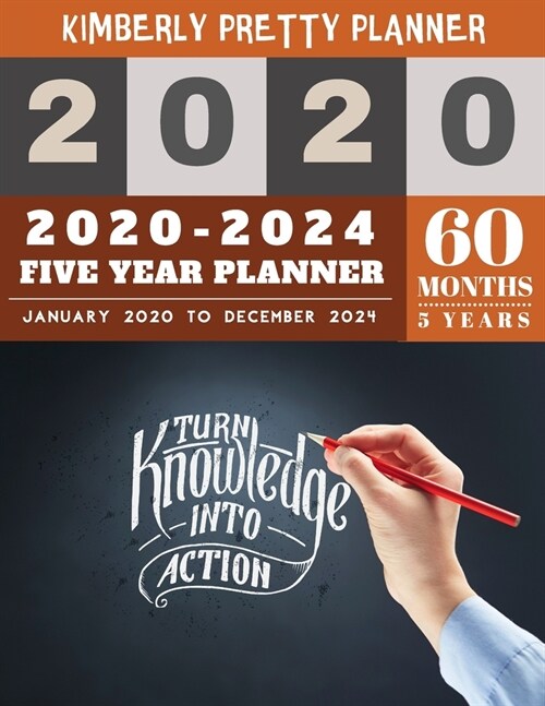 5 Year Planner 2020-2024: 5 year monthly planner 8.5 x 11 - password keeper and Journal, 60 Months Calendar (5 Year Monthly Plan Year 2020, 2021 (Paperback)