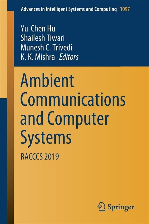 Ambient Communications and Computer Systems: Racccs 2019 (Paperback, 2020)