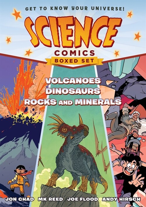 Science Comics Boxed Set: Volcanoes, Dinosaurs, and Rocks and Minerals (Boxed Set)