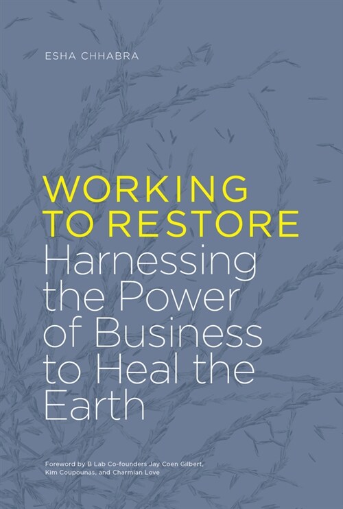 Working to Restore: Harnessing the Power of Business to Heal the Earth (Hardcover)