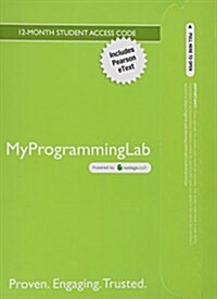 Mylab Programming with Pearson Etext -- Access Card -- For Introduction to Programming with C++ (Hardcover, 3, Revised)